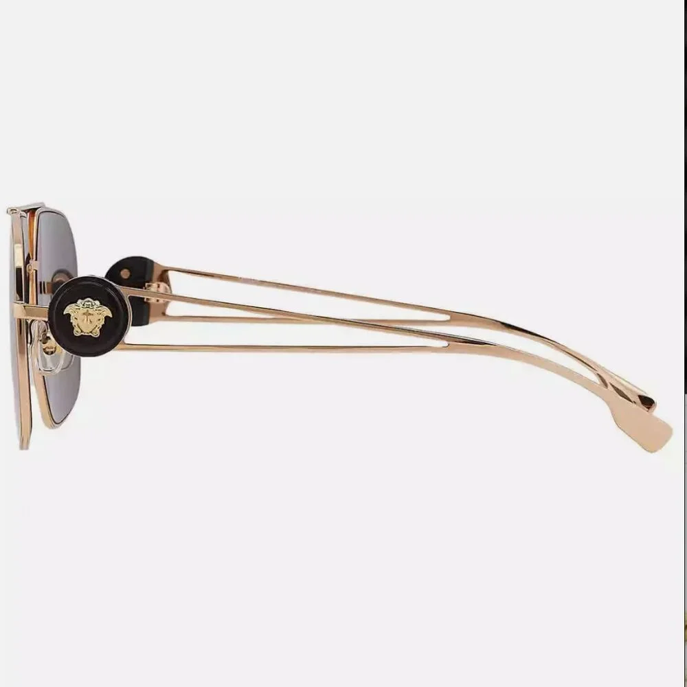Versace Grey Navigator Men's Sunglasses